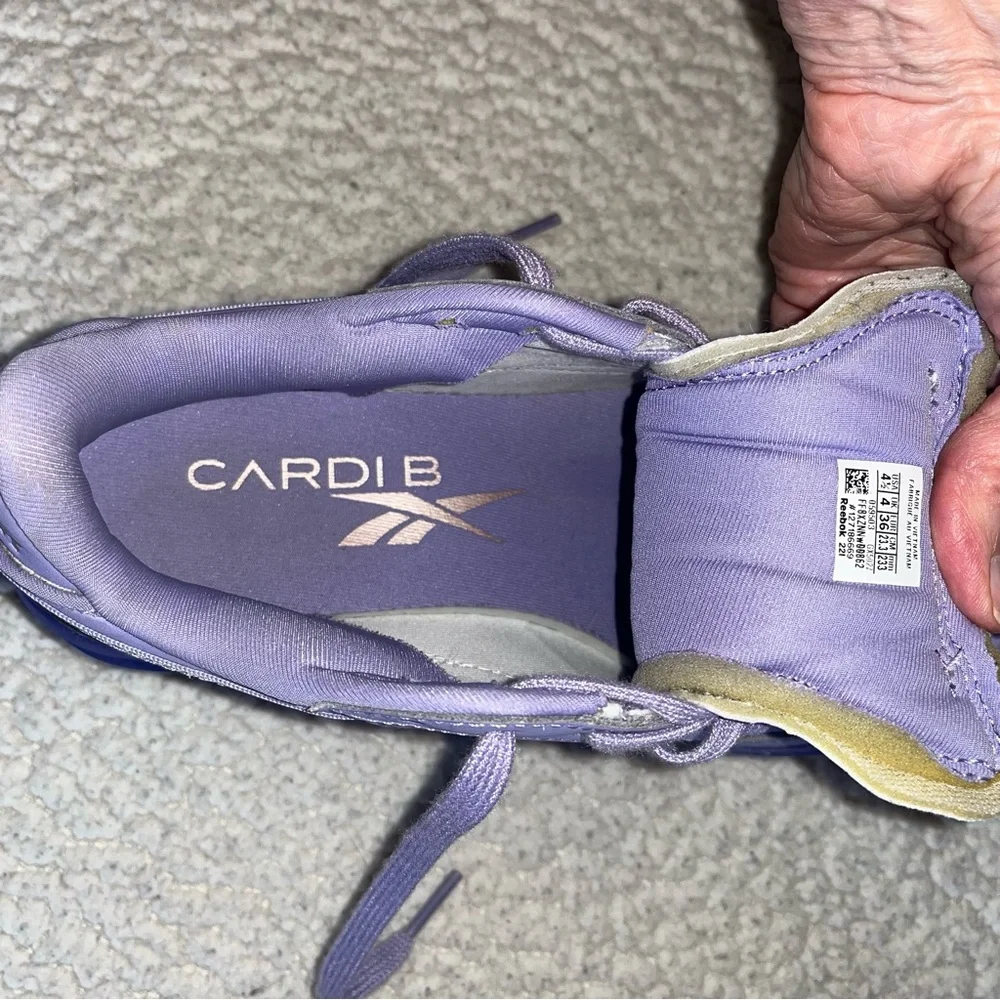 Cardi B x Reebok Club C V2 Lavender Sneakers – Unisex Streetwear‎ Heat 🔥